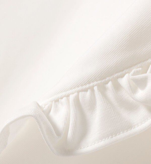 SHIPS for women「《予約》【WEB限定】〈接触冷感〉オーガニック コットン フリル TEE」|Tシャツ・カットソー|