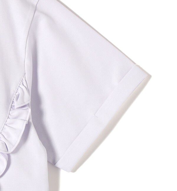 SHIPS for women「《予約》【WEB限定】〈接触冷感〉オーガニック コットン フリル TEE」|Tシャツ・カットソー|