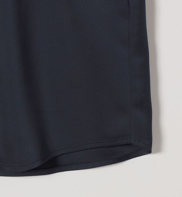 SHIPS any「《予約》SHIPS any:〈洗濯機可能〉サテン レースカラー ショートスリーブ ブラウス」|シャツ・ブラウス|