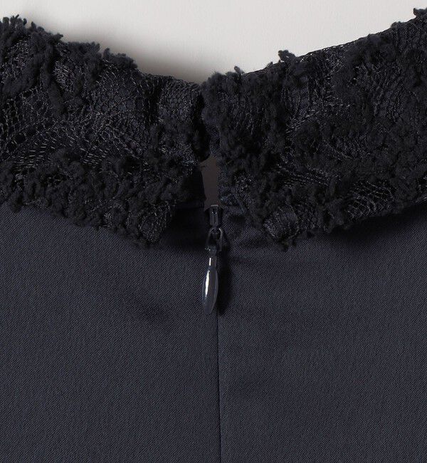 SHIPS any「《予約》SHIPS any:〈洗濯機可能〉サテン レースカラー ショートスリーブ ブラウス」|シャツ・ブラウス|