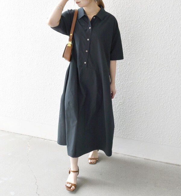 SHIPS any「《予約》SHIPS any:〈洗濯機可能〉タイプライター ボリューム シャツ ワンピース 2」|ワンピース|