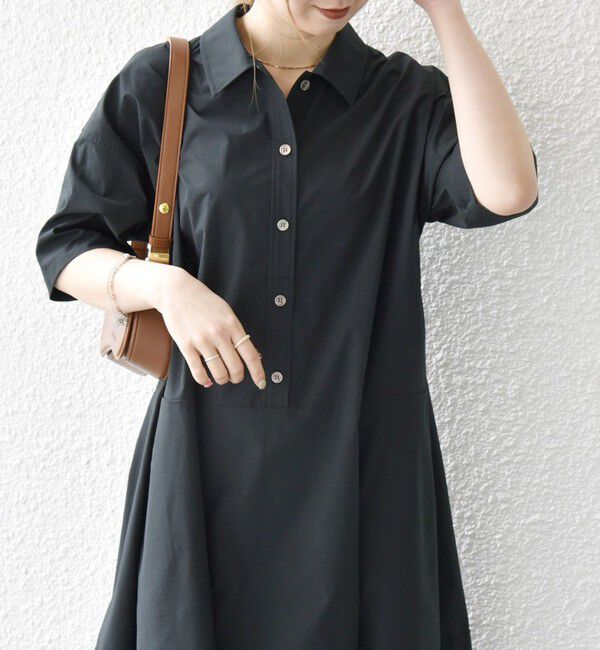 SHIPS any「《予約》SHIPS any:〈洗濯機可能〉タイプライター ボリューム シャツ ワンピース 2」|ワンピース|