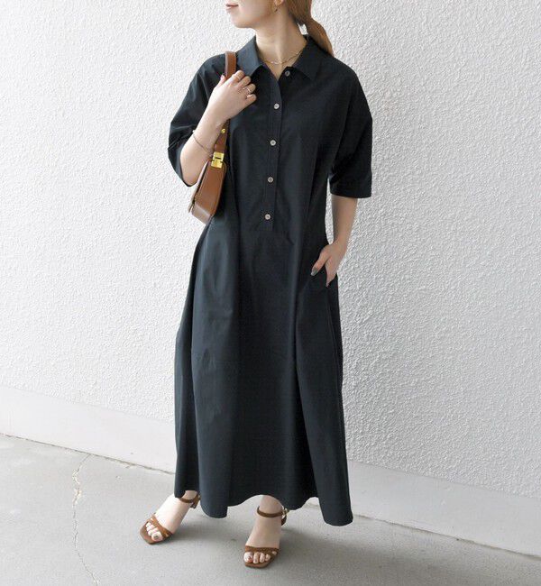 SHIPS any「《予約》SHIPS any:〈洗濯機可能〉タイプライター ボリューム シャツ ワンピース 2」|ワンピース|