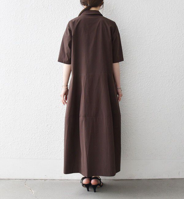 SHIPS any「《予約》SHIPS any:〈洗濯機可能〉タイプライター ボリューム シャツ ワンピース 2」|ワンピース|