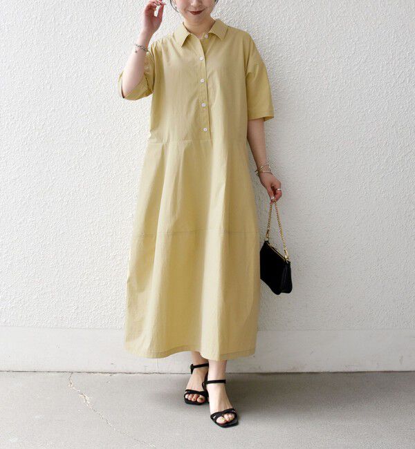 SHIPS any「《予約》SHIPS any:〈洗濯機可能〉タイプライター ボリューム シャツ ワンピース 2」|ワンピース|