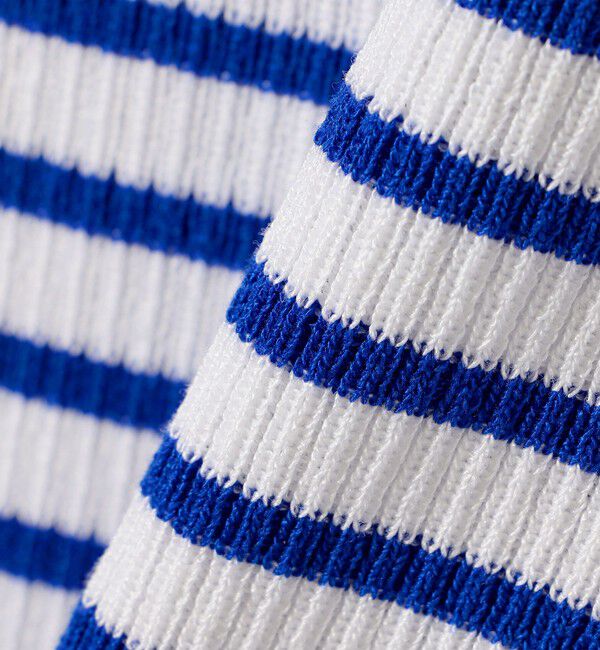 quaranciel「《予約》quaranciel:〈洗濯機可能〉オフショルダー ハーフスリーブ リブ ニット」|ニット・セーター|