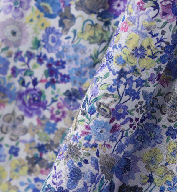 SHIPS KIDS「SHIPS KIDS:100～130cm / リバティ フリル ブラウス」|シャツ・ブラウス|