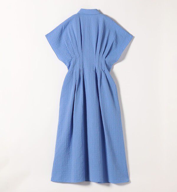 SHIPS any「《予約》SHIPS any:〈手洗い可能〉サッカー ウエストシェイプ シャツ ワンピース」|ワンピース|