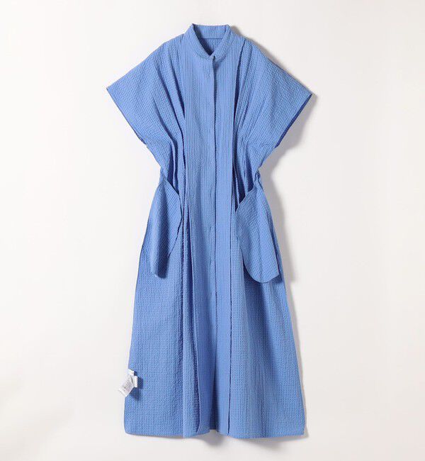 SHIPS any「《予約》SHIPS any:〈手洗い可能〉サッカー ウエストシェイプ シャツ ワンピース」|ワンピース|