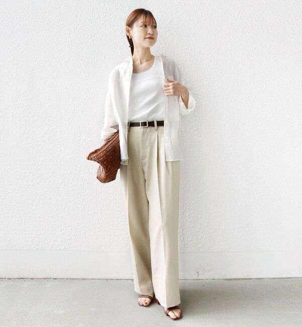 SHIPS for women「〈手洗い可能〉レース トリミング 2WAY タンクトップ」|タンクトップ|