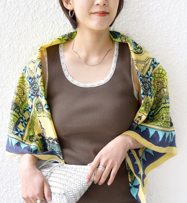 SHIPS for women「〈手洗い可能〉レース トリミング 2WAY タンクトップ」|タンクトップ|