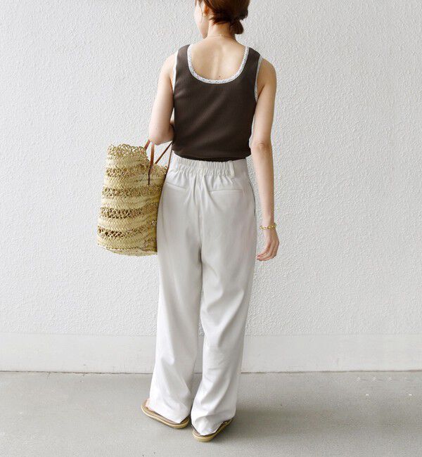 SHIPS for women「〈手洗い可能〉レース トリミング 2WAY タンクトップ」|タンクトップ|