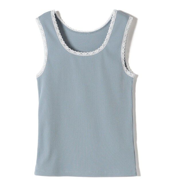 SHIPS for women「〈手洗い可能〉レース トリミング 2WAY タンクトップ」|タンクトップ|