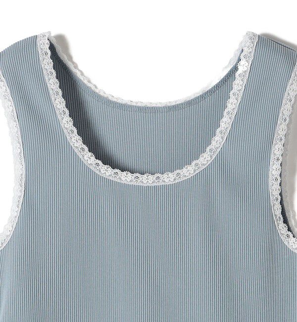 SHIPS for women「〈手洗い可能〉レース トリミング 2WAY タンクトップ」|タンクトップ|