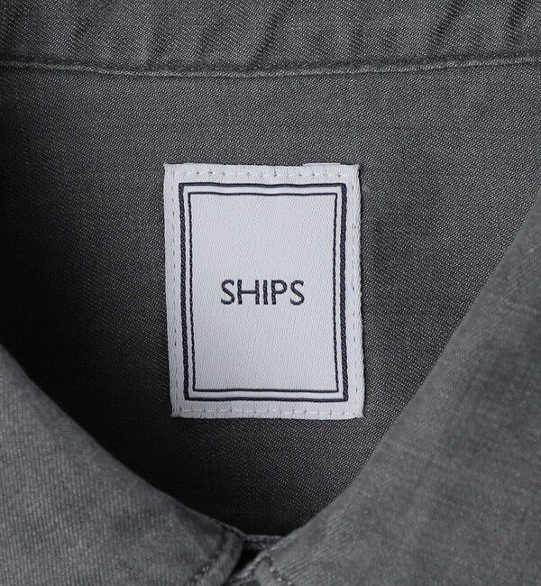 SHIPS「SHIPS:〈FUNCTION〉ウォッシュド グレー デニム シャツ」|シャツ・ブラウス|