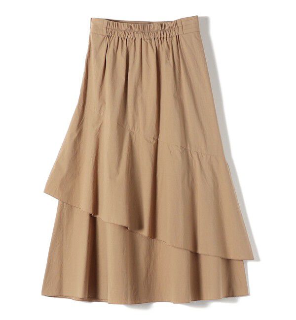 SHIPS for women「SHIPS Primary Navy Label:〈手洗い可能〉アシンメトリー ティアード スカート」|スカート|