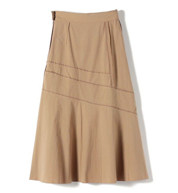 SHIPS for women「SHIPS Primary Navy Label:〈手洗い可能〉アシンメトリー ティアード スカート」|スカート|