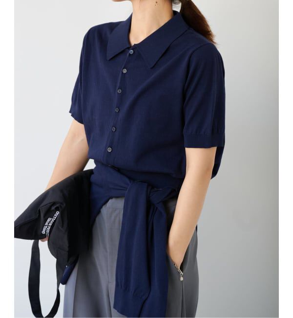 OUTDOOR PRODUCTS Usual Things「≪予約≫ハイゲージコットンポロシャツハーフスリーブニット」|ポロシャツ|