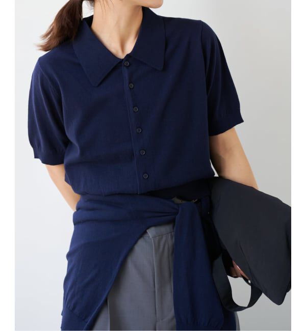 OUTDOOR PRODUCTS Usual Things「≪予約≫ハイゲージコットンポロシャツハーフスリーブニット」|ポロシャツ|