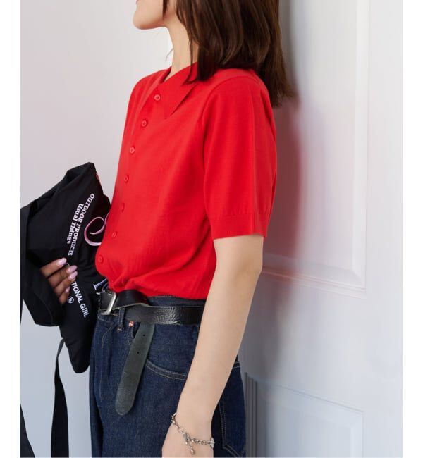 OUTDOOR PRODUCTS Usual Things「≪予約≫ハイゲージコットンポロシャツハーフスリーブニット」|ポロシャツ|