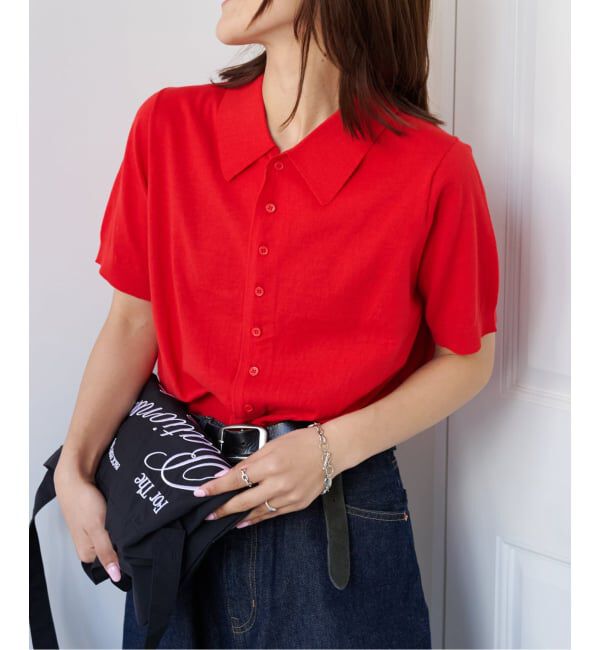 OUTDOOR PRODUCTS Usual Things「≪予約≫ハイゲージコットンポロシャツハーフスリーブニット」|ポロシャツ|