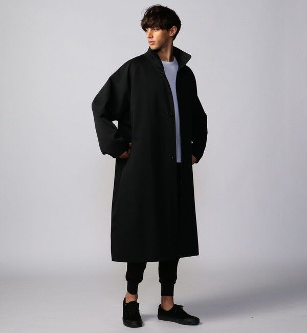 CABaN「ウールギャバジン スタンドカラーコート」|ステンカラーコート|