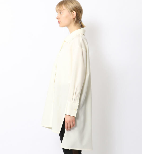 CABaN「 ウールツイル ハイネックロングシャツ」|シャツ・ブラウス|