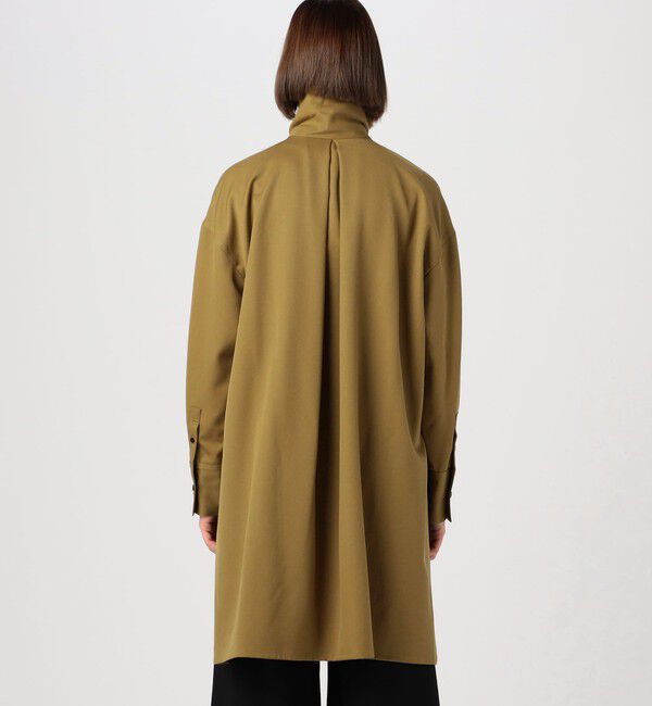 CABaN「 ウールツイル ハイネックロングシャツ」|シャツ・ブラウス|