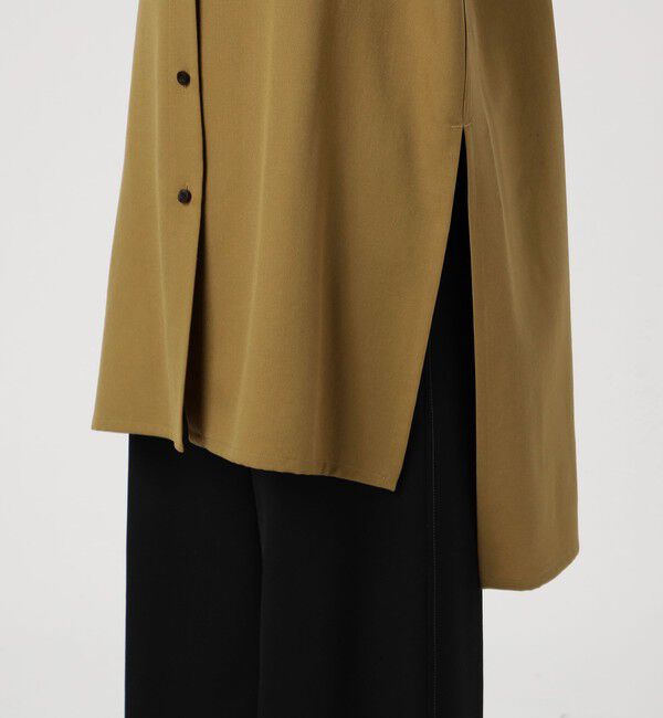 CABaN「 ウールツイル ハイネックロングシャツ」|シャツ・ブラウス|