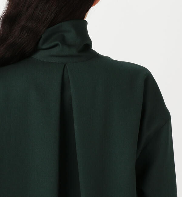 CABaN「 ウールツイル ハイネックロングシャツ」|シャツ・ブラウス|