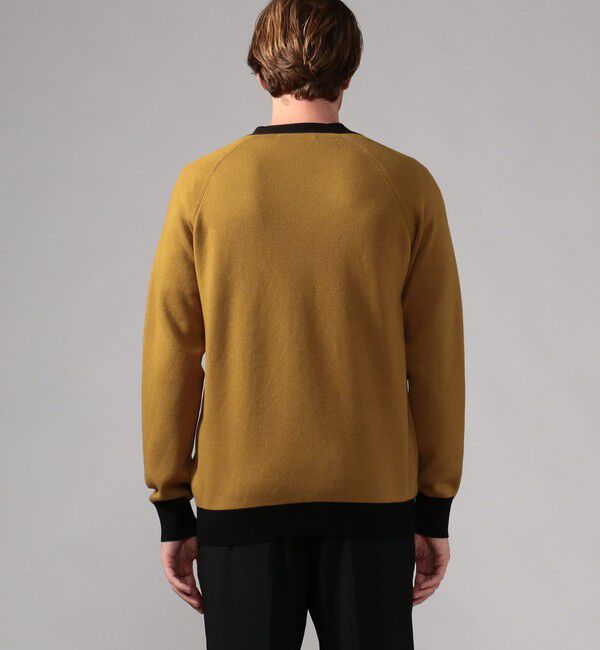 CABaN「CABaN コットンカシミヤ バイカラーVネックカーディガン」|カーディガン|