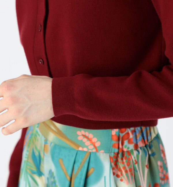 CABaN「コットンカシミヤ クルーネックカーディガン」|カーディガン|