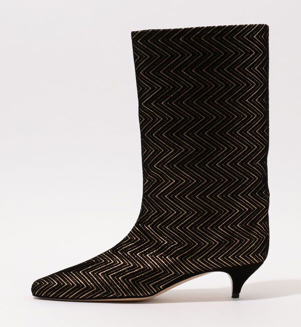 TOMORROWLAND GOODS「NEBULONI E. スクエアトゥーミドルブーツ」|ロングブーツ|