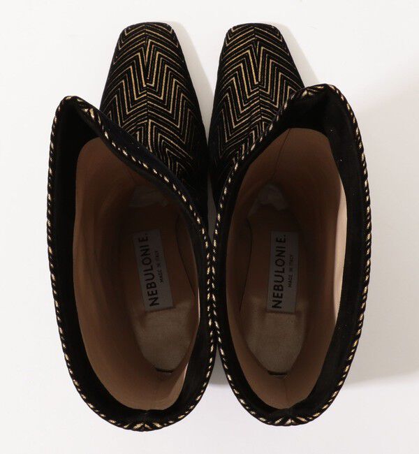 TOMORROWLAND GOODS「NEBULONI E. スクエアトゥーミドルブーツ」|ロングブーツ|