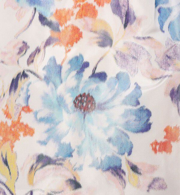 TOMORROWLAND collection「ピヴォワンヌプリント タックスィングスカート」|フレア|