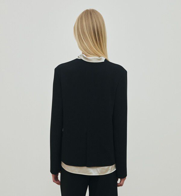 DES PRES「ライトダブルクロス ノーカラージャケット」|ノーカラージャケット|