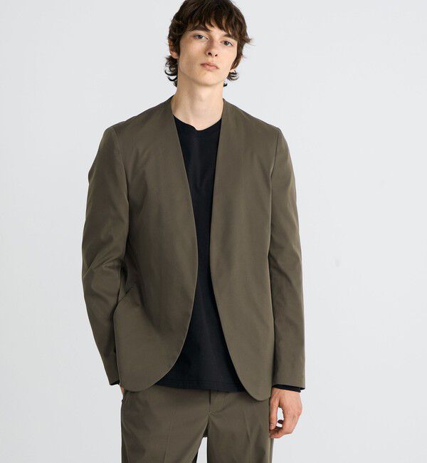 Edition「ストレッチベンタイル ノーカラージャケット」|ノーカラージャケット|