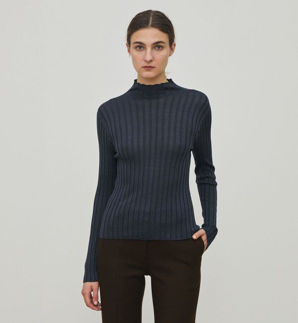 DES PRES「ドメスティックスパンシルク ビルドネックプルオーバー」|ニット・セーター|