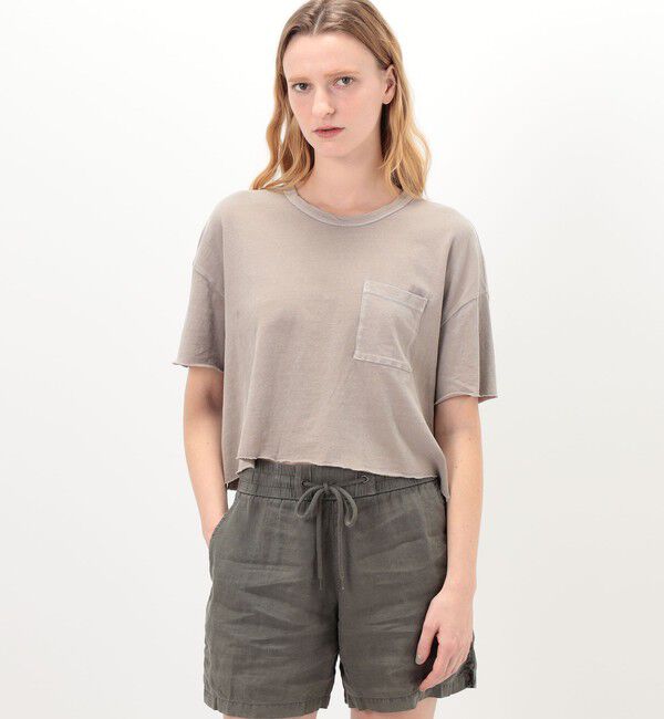 JAMES PERSE「クロップドリラックスフィットポケットTシャツ WRBJ3168」|Tシャツ・カットソー|