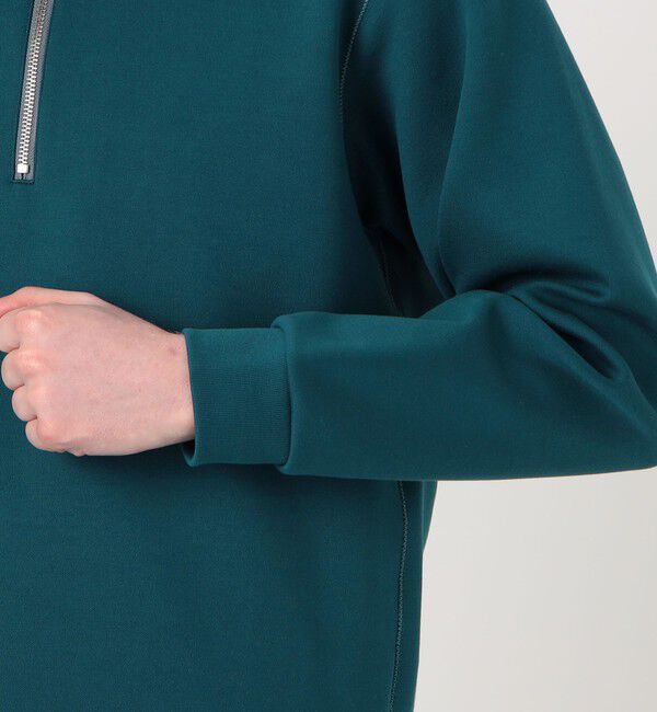 TOMORROWLAND MENS「スビンコットンダンボール ハーフジッププルオーバースウェット」|スウェット・ジャージ|