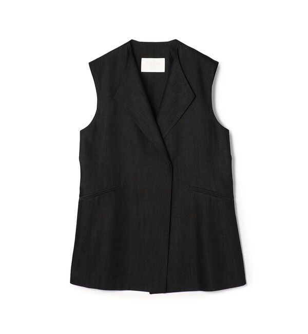 Ballsey「ラスターデニム ミドルジレ」|ベスト・ジレ|19 ブラック