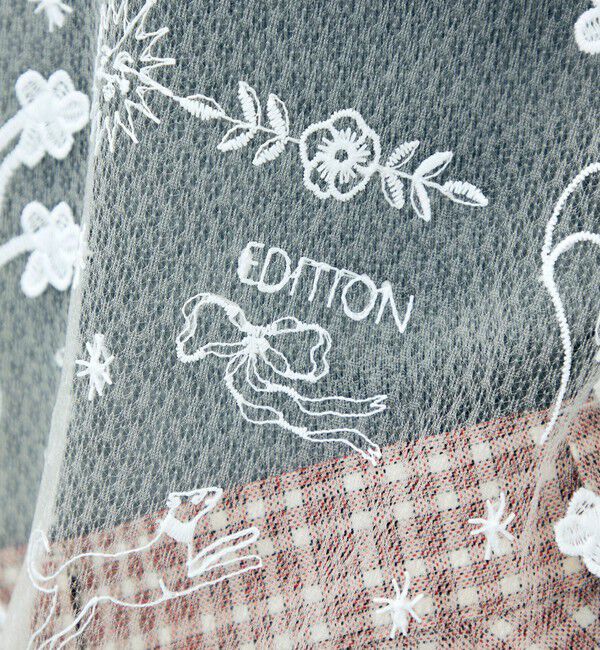 Edition「edition pourell トリコット エンブロイダリーブラウス」|シャツ・ブラウス|