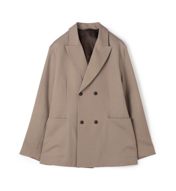 TOMORROWLAND MENS「ハルトウールツイル ダブルブレステッド 4Bジャケット」|テーラードジャケット|45 キャメル