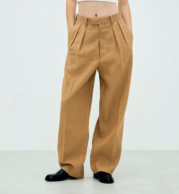 Edition「edition pourell リネン タックパンツ」|その他|