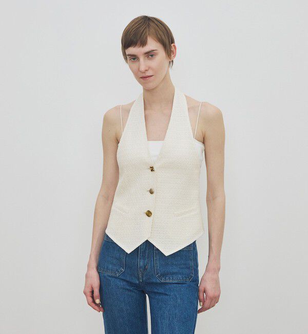 DES PRES「ペーパーコットン ファンシーベスト」|ベスト・ジレ|