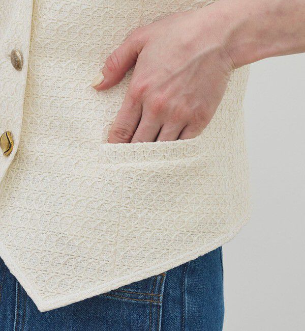 DES PRES「ペーパーコットン ファンシーベスト」|ベスト・ジレ|