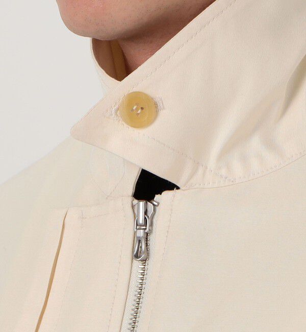 TOMORROWLAND MENS「コットンシルクグログラン ライダースブルゾン」|ブルゾン・スタジャン|