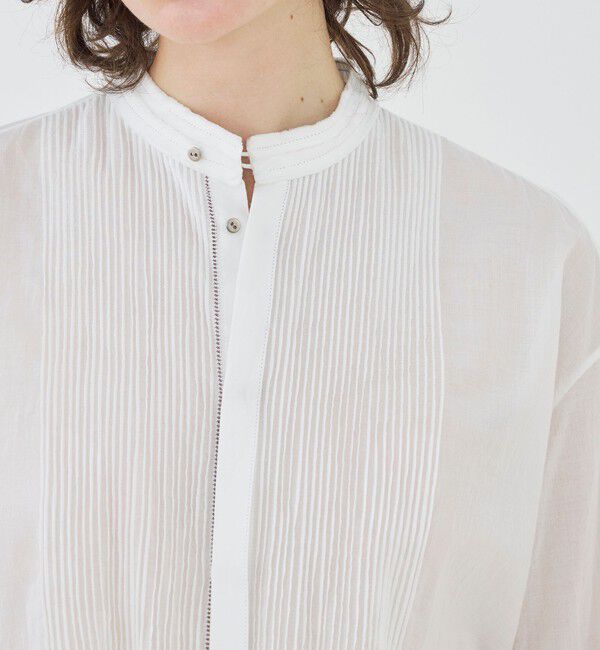 GALERIE VIE「【WEB先行予約】インドコットン ピンタックシャツ」|シャツ・ブラウス|