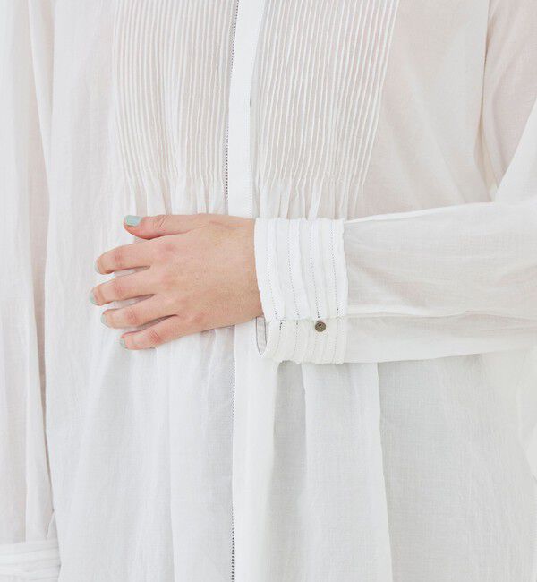 GALERIE VIE「【WEB先行予約】インドコットン ピンタックシャツ」|シャツ・ブラウス|