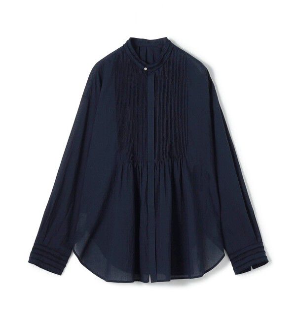 GALERIE VIE「【WEB先行予約】インドコットン ピンタックシャツ」|シャツ・ブラウス|69 ネイビー